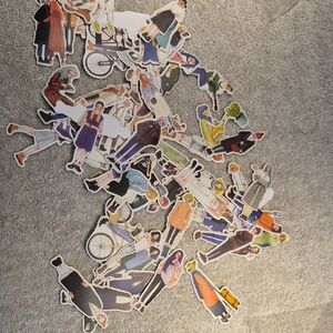 Colorful Fashion Illustration Stickers